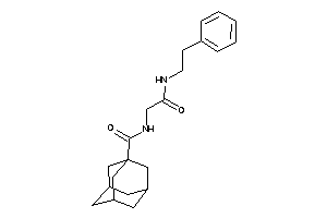 Image of N-[2-keto-2-(phenethylamino)ethyl]adamantane-1-carboxamide