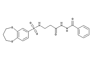 N-[3-(N'-benzoylhydrazino)-3-keto-propyl]-3,4-dihydro-2H-1,5-benzodioxepine-7-sulfonamide
