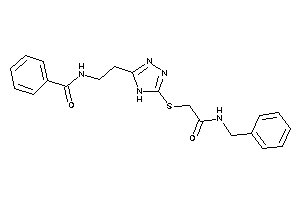N-[2-[5-[[2-(benzylamino)-2-keto-ethyl]thio]-4H-1,2,4-triazol-3-yl]ethyl]benzamide