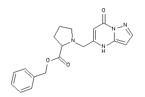 Image of 1-[(7-keto-4H-pyrazolo[1,5-a]pyrimidin-5-yl)methyl]pyrrolidine-2-carboxylic Acid Benzyl Ester