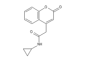 Image of N-cyclopropyl-2-(2-ketochromen-4-yl)acetamide