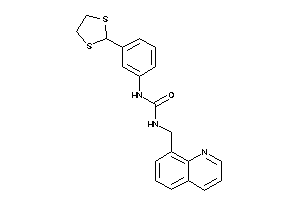 1-[3-(1,3-dithiolan-2-yl)phenyl]-3-(8-quinolylmethyl)urea