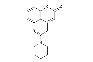4-(2-keto-2-piperidino-ethyl)coumarin