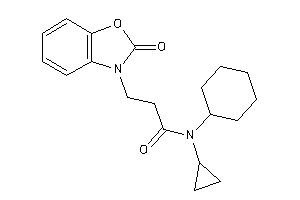 N-cyclohexyl-N-cyclopropyl-3-(2-keto-1,3-benzoxazol-3-yl)propionamide