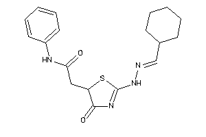 2-[2-[N'-(cyclohexylmethylene)hydrazino]-4-keto-2-thiazolin-5-yl]-N-phenyl-acetamide