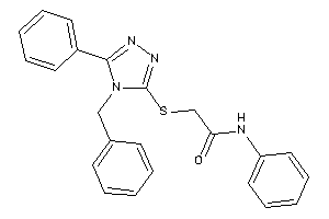 2-[(4-benzyl-5-phenyl-1,2,4-triazol-3-yl)thio]-N-phenyl-acetamide