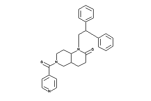 1-(2,2-diphenylethyl)-6-isonicotinoyl-4,4a,5,7,8,8a-hexahydro-3H-1,6-naphthyridin-2-one
