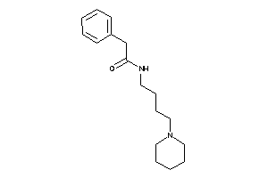 2-phenyl-N-(4-piperidinobutyl)acetamide