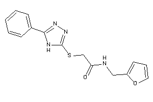 Image of N-(2-furfuryl)-2-[(5-phenyl-4H-1,2,4-triazol-3-yl)thio]acetamide