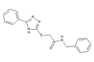 Image of N-benzyl-2-[(5-phenyl-4H-1,2,4-triazol-3-yl)thio]acetamide