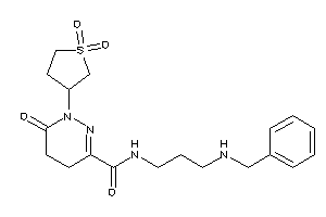 N-[3-(benzylamino)propyl]-1-(1,1-diketothiolan-3-yl)-6-keto-4,5-dihydropyridazine-3-carboxamide