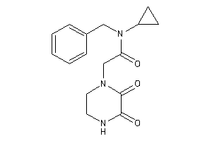 N-benzyl-N-cyclopropyl-2-(2,3-diketopiperazino)acetamide