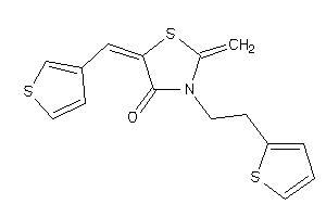 Image of 2-methylene-5-(3-thenylidene)-3-[2-(2-thienyl)ethyl]thiazolidin-4-one