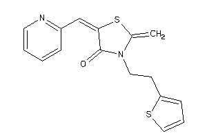 Image of 2-methylene-5-(2-pyridylmethylene)-3-[2-(2-thienyl)ethyl]thiazolidin-4-one