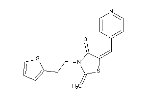 Image of 2-methylene-5-(4-pyridylmethylene)-3-[2-(2-thienyl)ethyl]thiazolidin-4-one