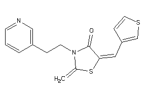 Image of 2-methylene-3-[2-(3-pyridyl)ethyl]-5-(3-thenylidene)thiazolidin-4-one