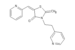 Image of 2-methylene-3-[2-(3-pyridyl)ethyl]-5-(2-pyridylmethylene)thiazolidin-4-one
