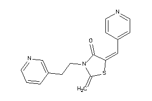 2-methylene-3-[2-(3-pyridyl)ethyl]-5-(4-pyridylmethylene)thiazolidin-4-one
