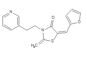 Image of 5-(2-furfurylidene)-2-methylene-3-[2-(3-pyridyl)ethyl]thiazolidin-4-one