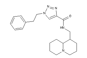1-phenethyl-N-(quinolizidin-1-ylmethyl)triazole-4-carboxamide