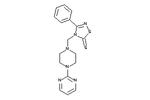 Image of 3-phenyl-4-[[4-(2-pyrimidyl)piperazino]methyl]-1,2,4-thiadiazole-5-thione