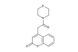 4-(2-keto-2-thiomorpholino-ethyl)coumarin