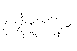 3-[(5-keto-1,4-diazepan-1-yl)methyl]-1,3-diazaspiro[4.5]decane-2,4-quinone