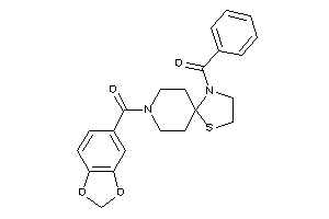 Image of 1,3-benzodioxol-5-yl-(1-benzoyl-4-thia-1,8-diazaspiro[4.5]decan-8-yl)methanone