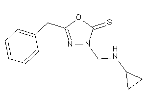 5-benzyl-3-[(cyclopropylamino)methyl]-1,3,4-oxadiazole-2-thione