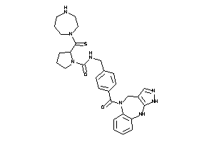 Image of 2-(1,4-diazepane-1-carbothioyl)-N-[4-(4,10-dihydro-1H-pyrazolo[4,3-c][1,5]benzodiazepine-5-carbonyl)benzyl]pyrrolidine-1-carboxamide