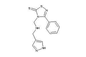 Image of 3-phenyl-4-[(1H-pyrazol-4-ylmethylamino)methyl]-1,2,4-thiadiazole-5-thione