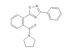 [2-(3-phenyl-1,2,4-oxadiazol-5-yl)phenyl]-pyrrolidino-methanone