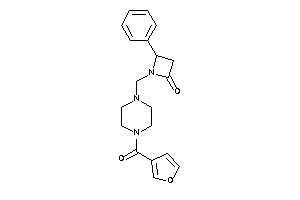 1-[[4-(3-furoyl)piperazino]methyl]-4-phenyl-azetidin-2-one