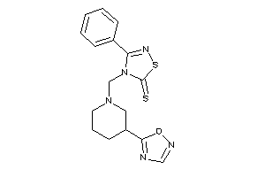 Image of 4-[[3-(1,2,4-oxadiazol-5-yl)piperidino]methyl]-3-phenyl-1,2,4-thiadiazole-5-thione