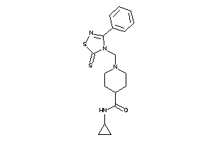 Image of N-cyclopropyl-1-[(3-phenyl-5-thioxo-1,2,4-thiadiazol-4-yl)methyl]isonipecotamide