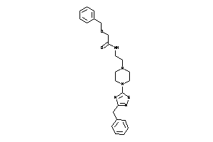 2-benzoxy-N-[2-[4-(3-benzyl-1,2,4-thiadiazol-5-yl)piperazino]ethyl]acetamide