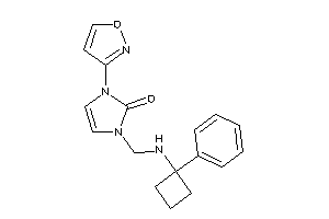 Image of 1-isoxazol-3-yl-3-[[(1-phenylcyclobutyl)amino]methyl]-4-imidazolin-2-one