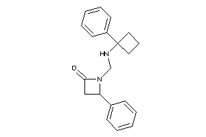 4-phenyl-1-[[(1-phenylcyclobutyl)amino]methyl]azetidin-2-one