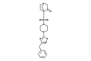 1-[[4-(3-benzyl-1,2,4-thiadiazol-5-yl)piperazino]sulfonylmethyl]norbornan-2-one
