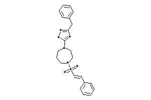 3-benzyl-5-(4-styrylsulfonyl-1,4-diazepan-1-yl)-1,2,4-thiadiazole