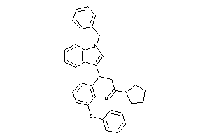 3-(1-benzylindol-3-yl)-3-(3-phenoxyphenyl)-1-pyrrolidino-propan-1-one