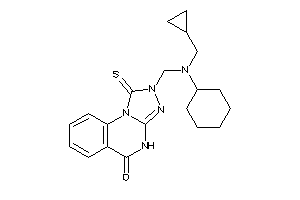 2-[[cyclohexyl(cyclopropylmethyl)amino]methyl]-1-thioxo-4H-[1,2,4]triazolo[4,3-a]quinazolin-5-one