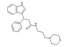 Image of 3-(1H-indol-3-yl)-N-(3-morpholinopropyl)-3-phenyl-propionamide