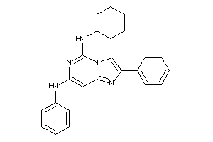 Image of (7-anilino-2-phenyl-imidazo[2,1-f]pyrimidin-5-yl)-cyclohexyl-amine