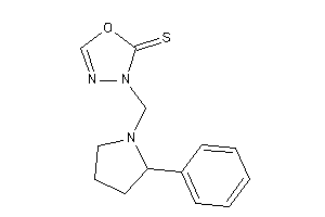3-[(2-phenylpyrrolidino)methyl]-1,3,4-oxadiazole-2-thione