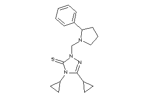 Image of 4,5-dicyclopropyl-2-[(2-phenylpyrrolidino)methyl]-1,2,4-triazole-3-thione