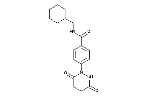 N-(cyclohexylmethyl)-4-(3,6-diketohexahydropyridazin-1-yl)benzamide