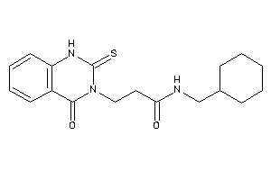 N-(cyclohexylmethyl)-3-(4-keto-2-thioxo-1H-quinazolin-3-yl)propionamide