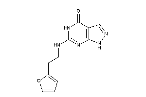 6-[2-(2-furyl)ethylamino]-1,5-dihydropyrazolo[3,4-d]pyrimidin-4-one