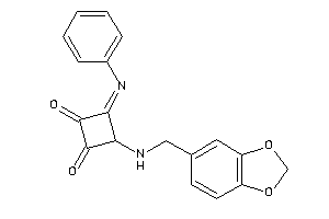 3-phenylimino-4-(piperonylamino)cyclobutane-1,2-quinone